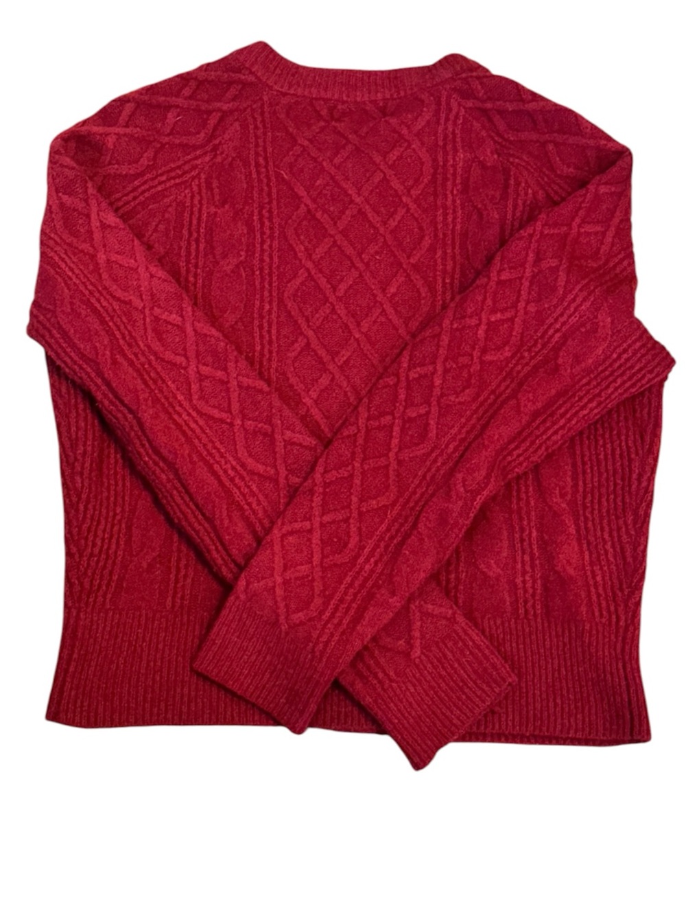 Universal Thread Crimson Cable-Knit Button Cardigan sz. M - Picture 3 of 3